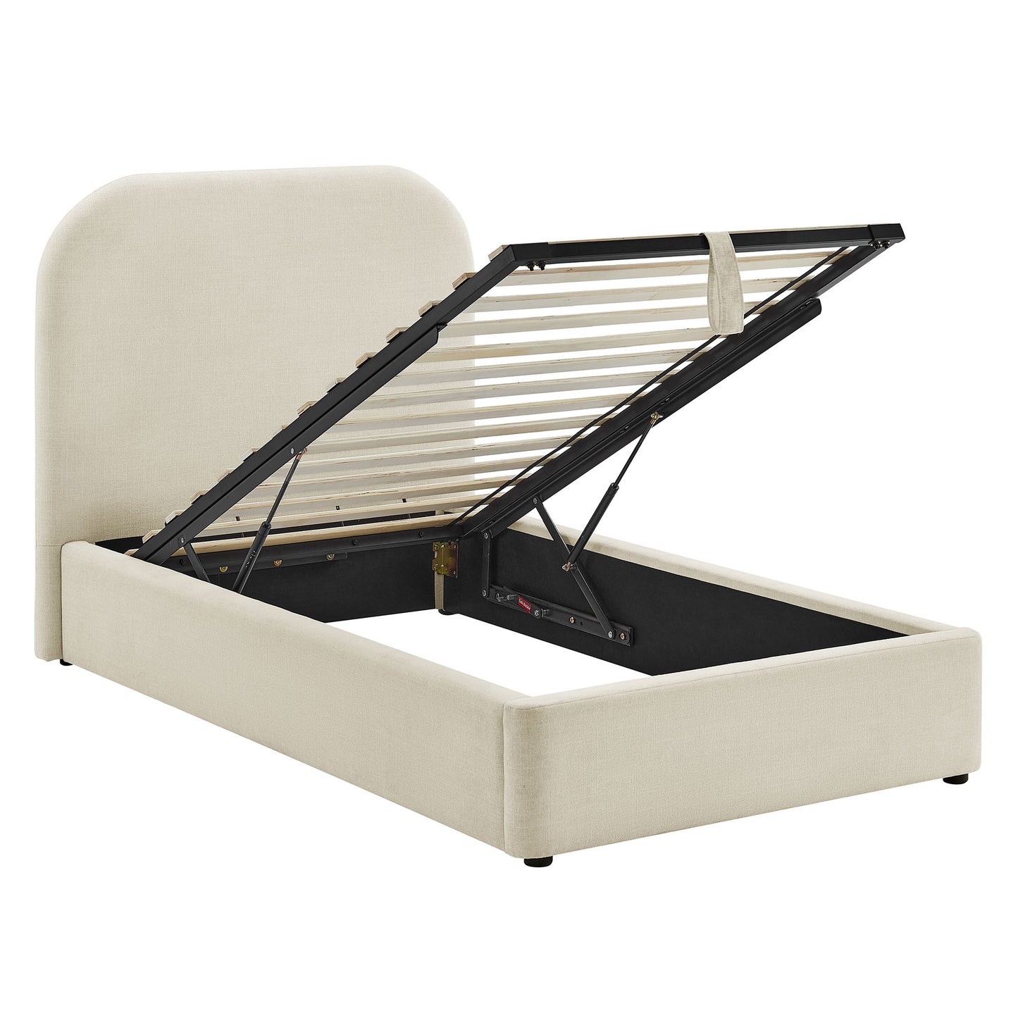Keynote Twin Fabric Upholstered Storage Platform Bed Frame by Modway