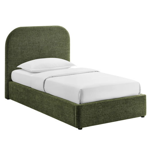 Keynote Twin Fabric Upholstered Storage Platform Bed Frame by Modway