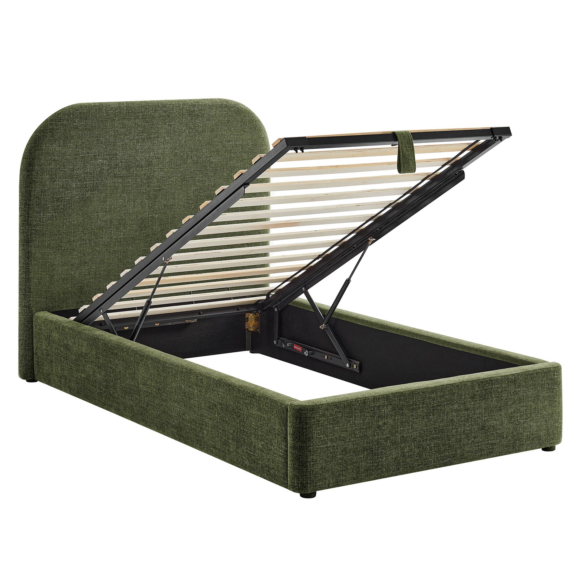 Keynote Twin Fabric Upholstered Storage Platform Bed Frame by Modway