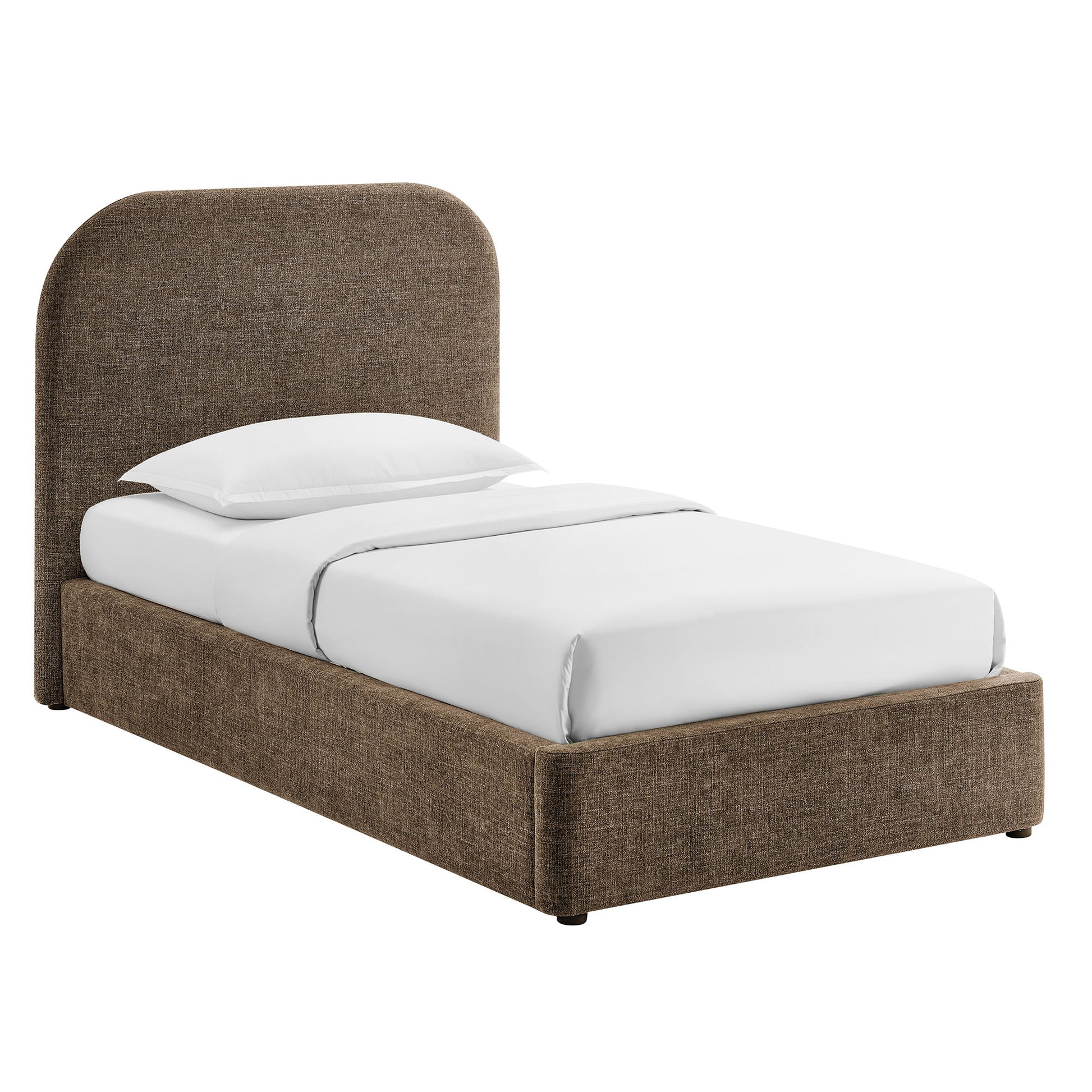 Keynote Twin Fabric Upholstered Storage Platform Bed Frame by Modway