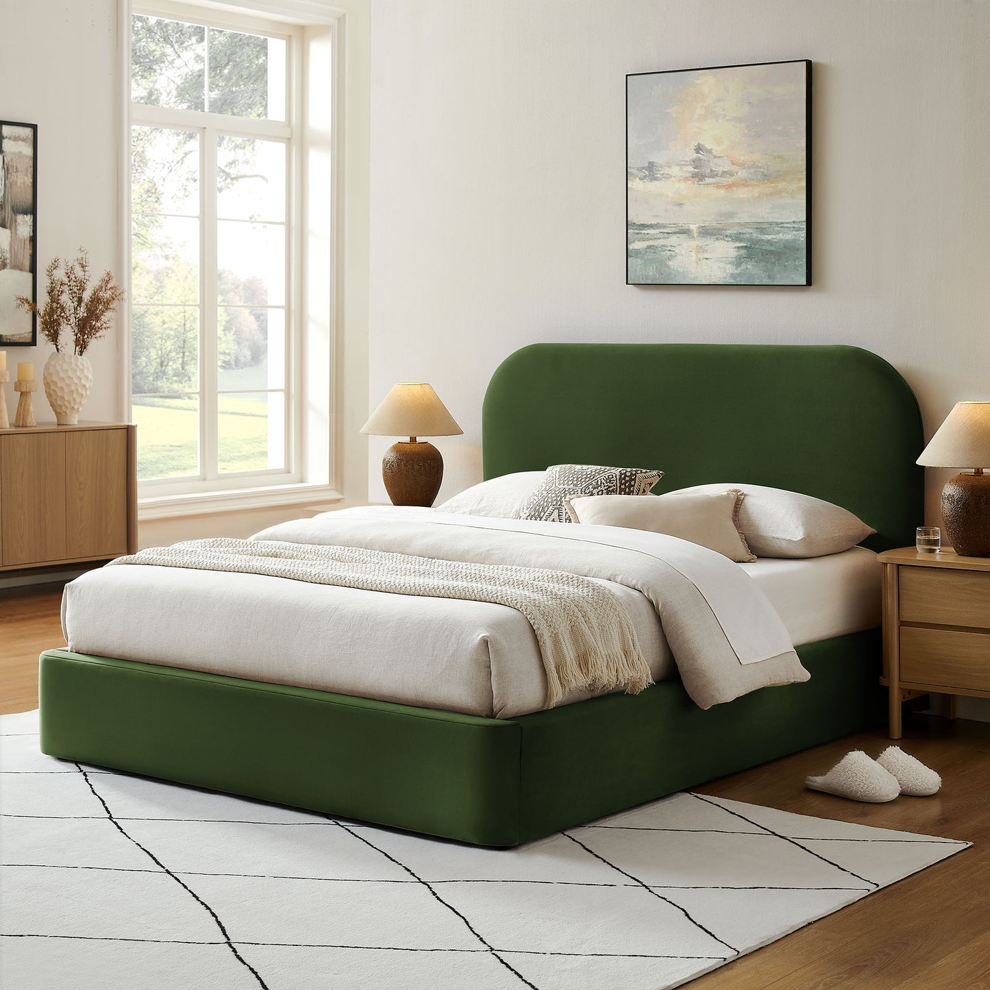 Keynote Full Performance Velvet Storage Platform Bed Frame by Modway