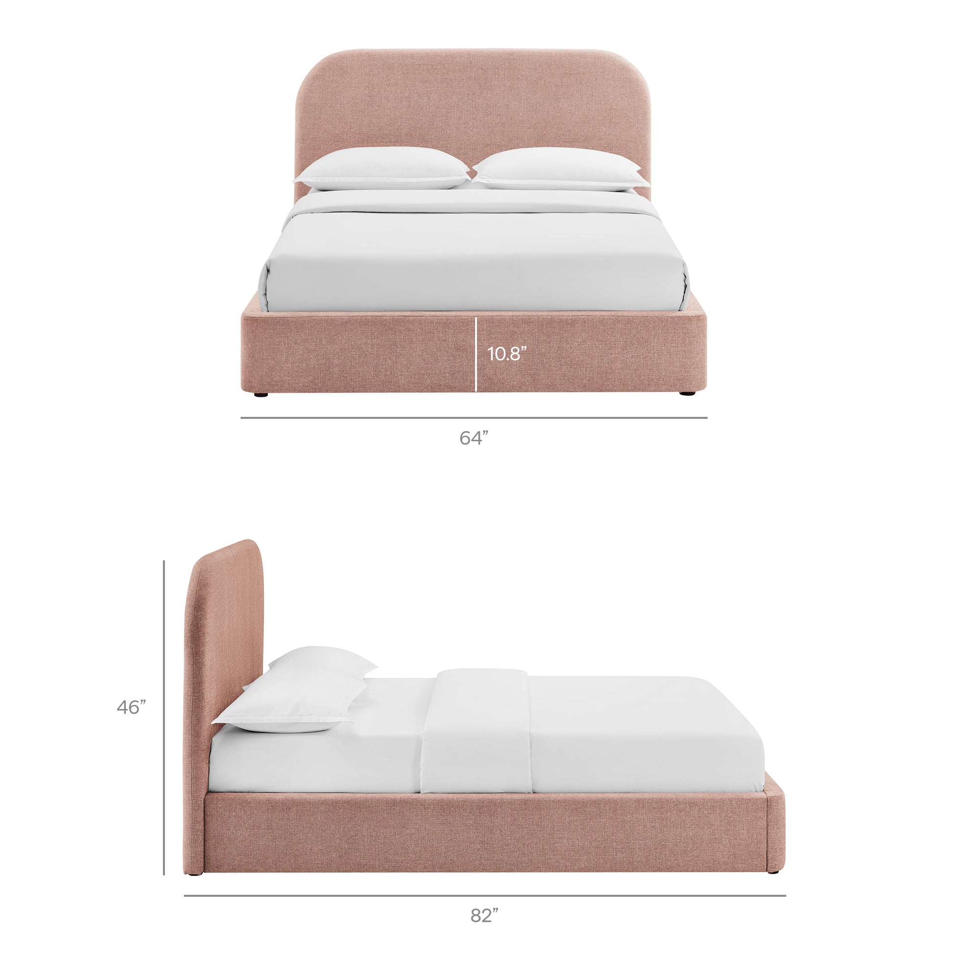 Keynote Full Fabric Upholstered Storage Platform Bed Frame by Modway