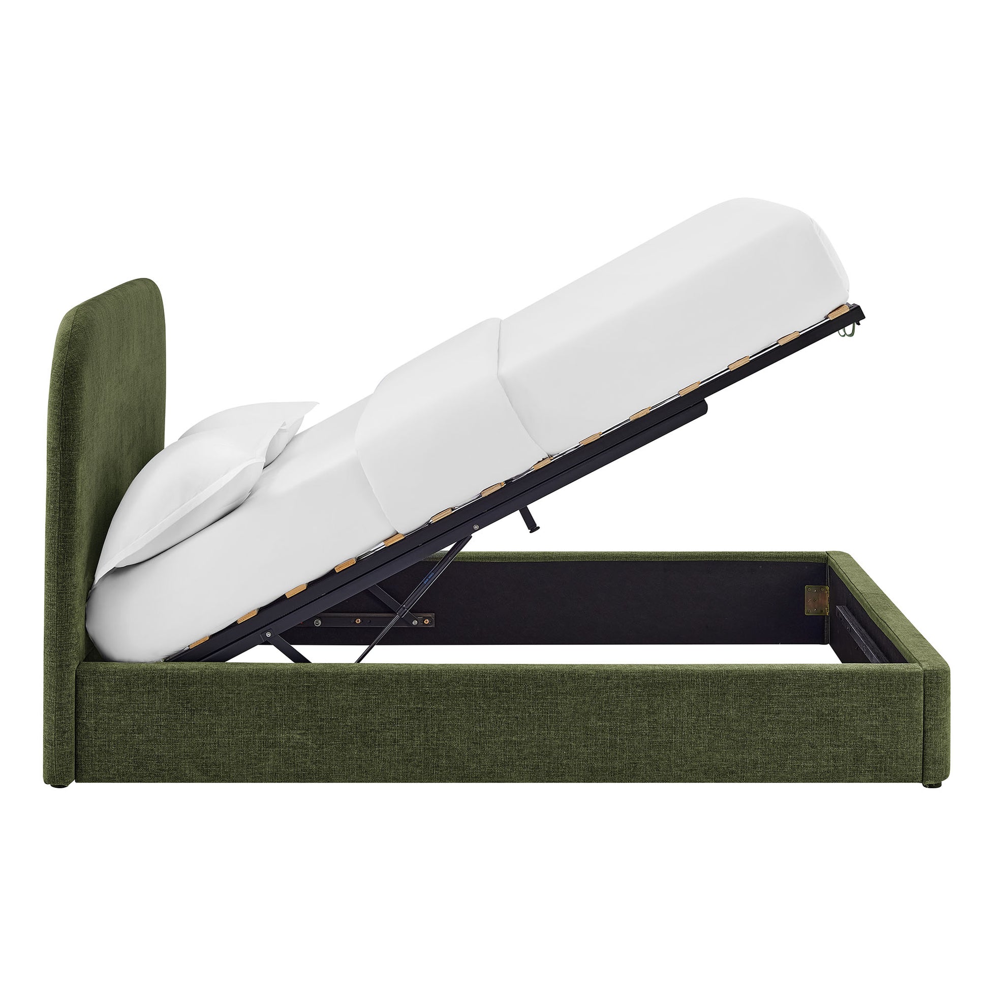 Keynote Full Fabric Upholstered Storage Platform Bed Frame by Modway