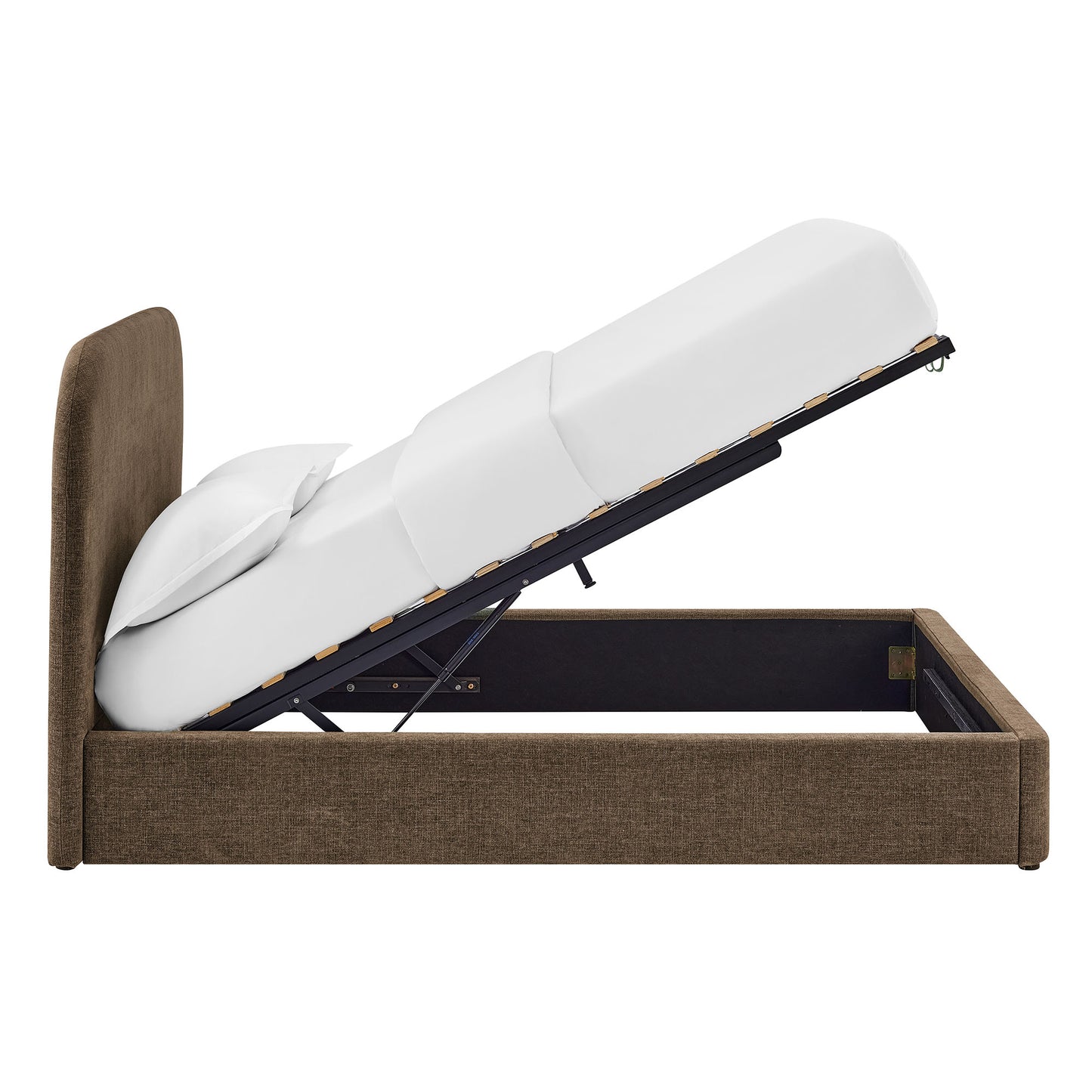 Keynote Full Fabric Upholstered Storage Platform Bed Frame by Modway