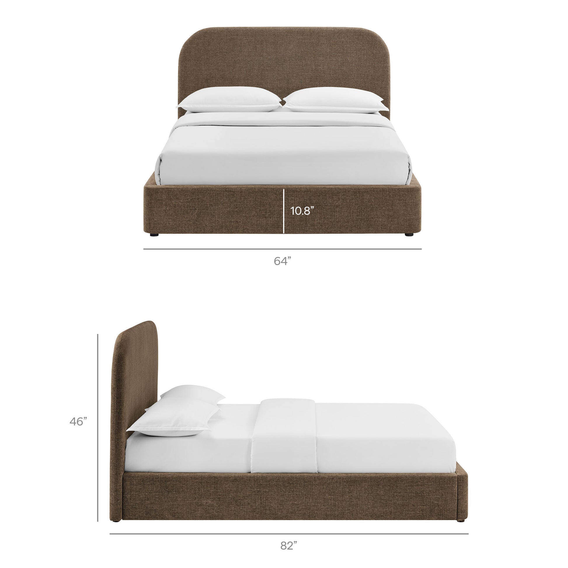 Keynote Full Fabric Upholstered Storage Platform Bed Frame by Modway