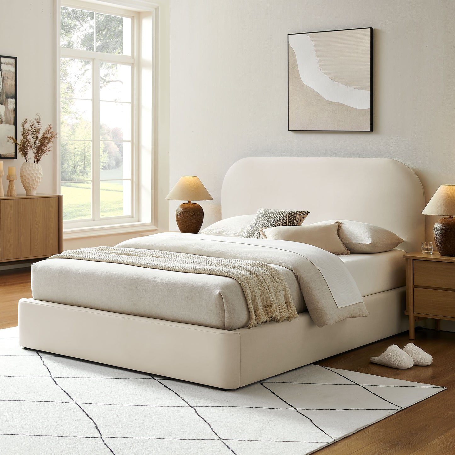 Keynote King Performance Velvet Storage Platform Bed Frame by Modway