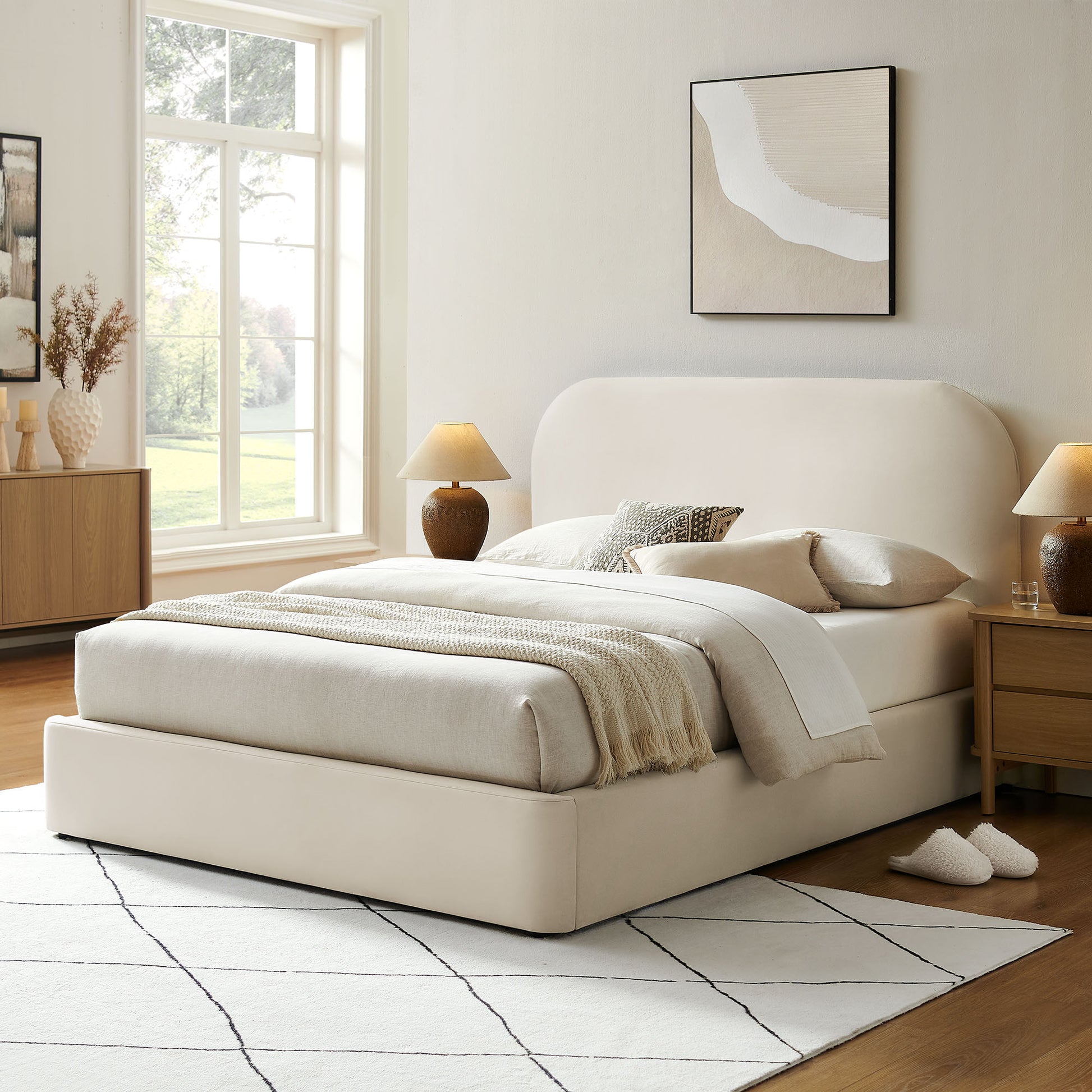 Keynote King Performance Velvet Storage Platform Bed Frame by Modway