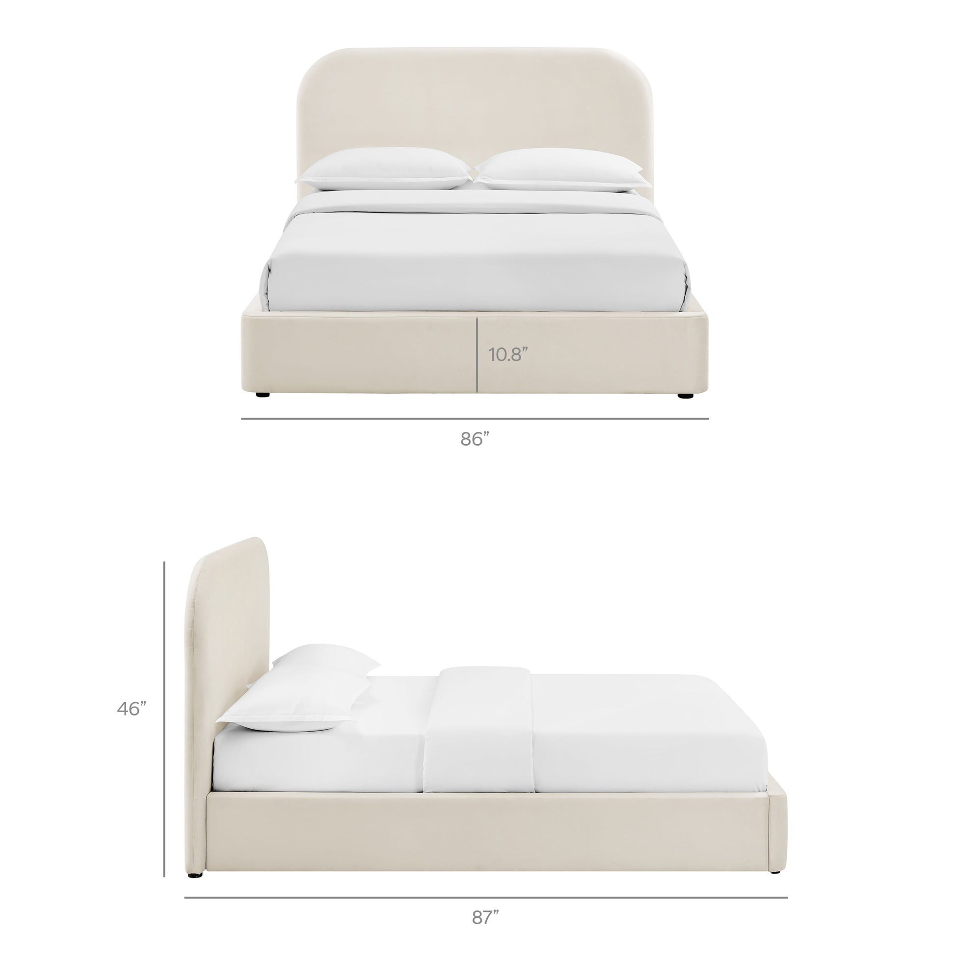 Keynote King Performance Velvet Storage Platform Bed Frame by Modway