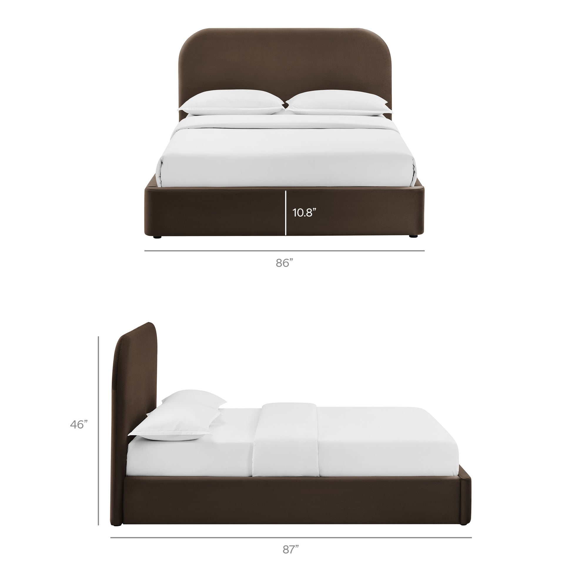 Keynote King Performance Velvet Storage Platform Bed Frame by Modway