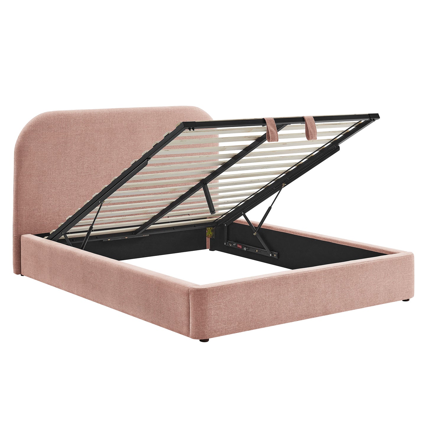 Keynote King Fabric Upholstered Storage Platform Bed Frame by Modway