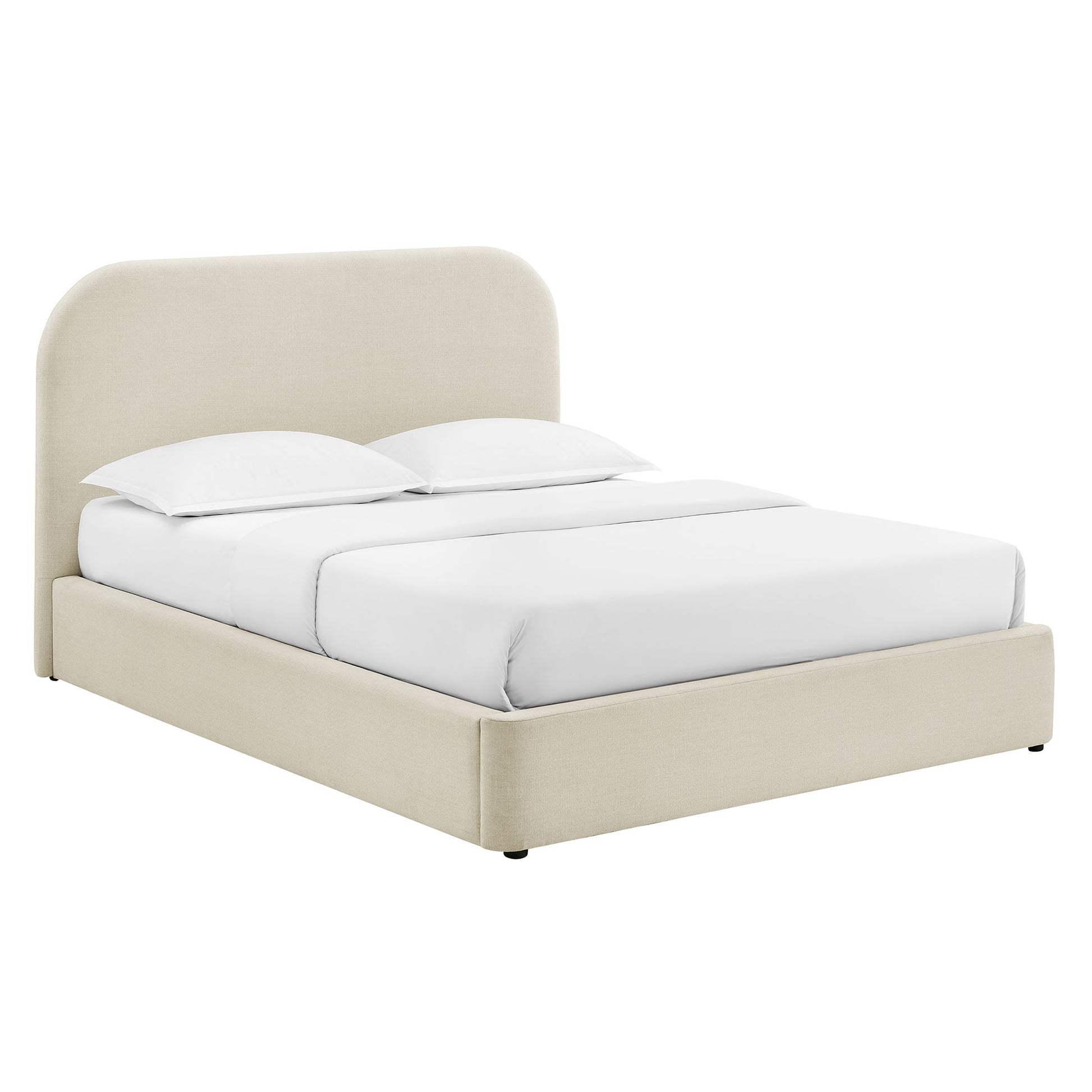 Keynote King Fabric Upholstered Storage Platform Bed Frame by Modway