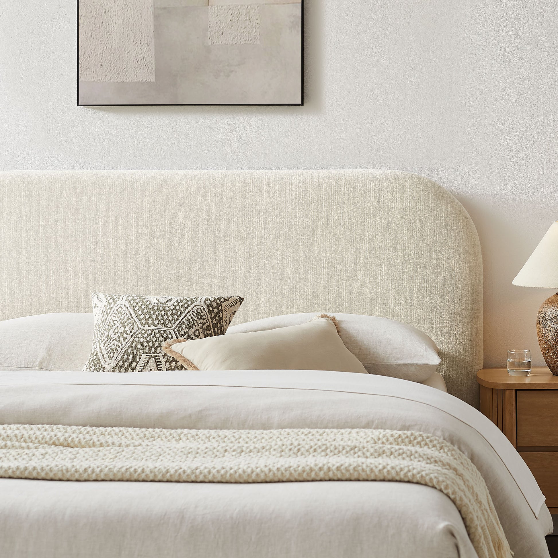 Keynote King Fabric Upholstered Storage Platform Bed Frame by Modway