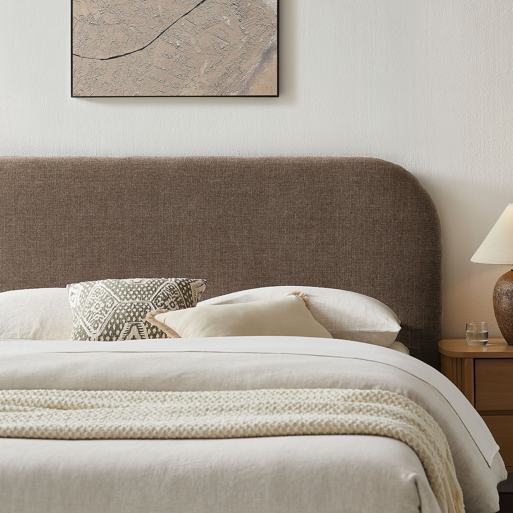 Keynote King Fabric Upholstered Storage Platform Bed Frame by Modway