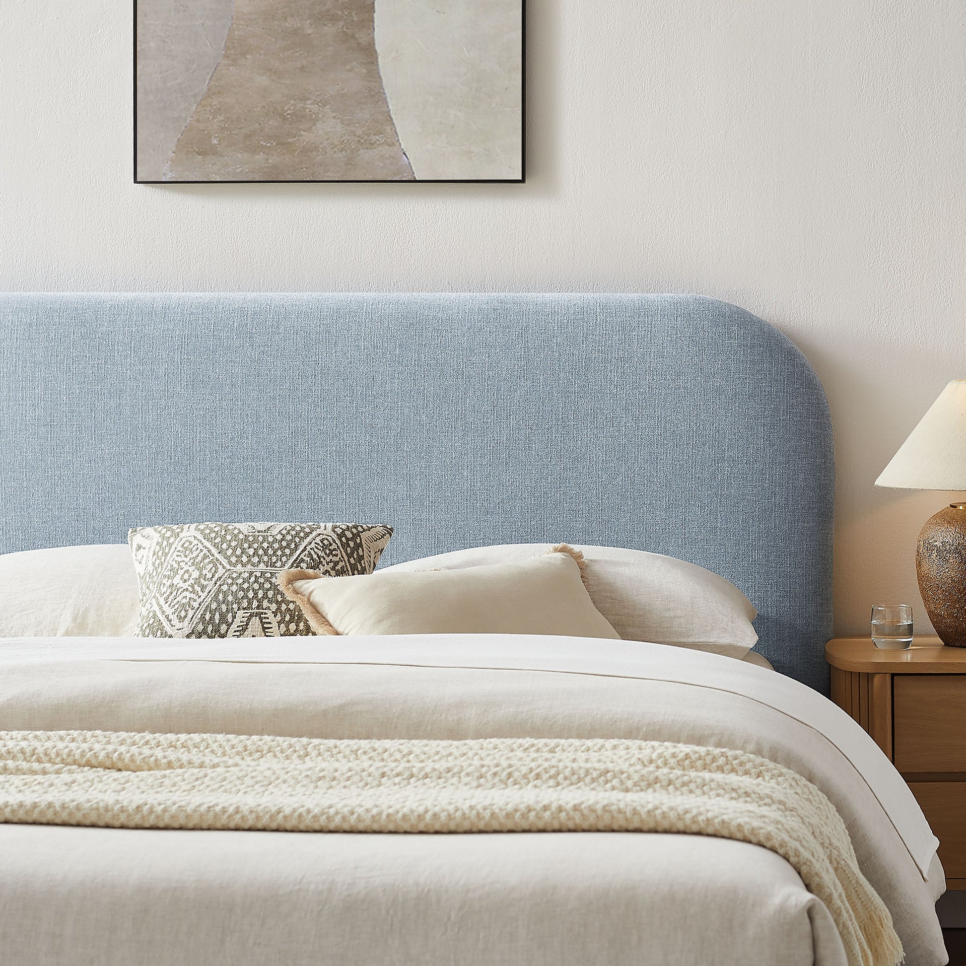 Keynote King Fabric Upholstered Storage Platform Bed Frame by Modway