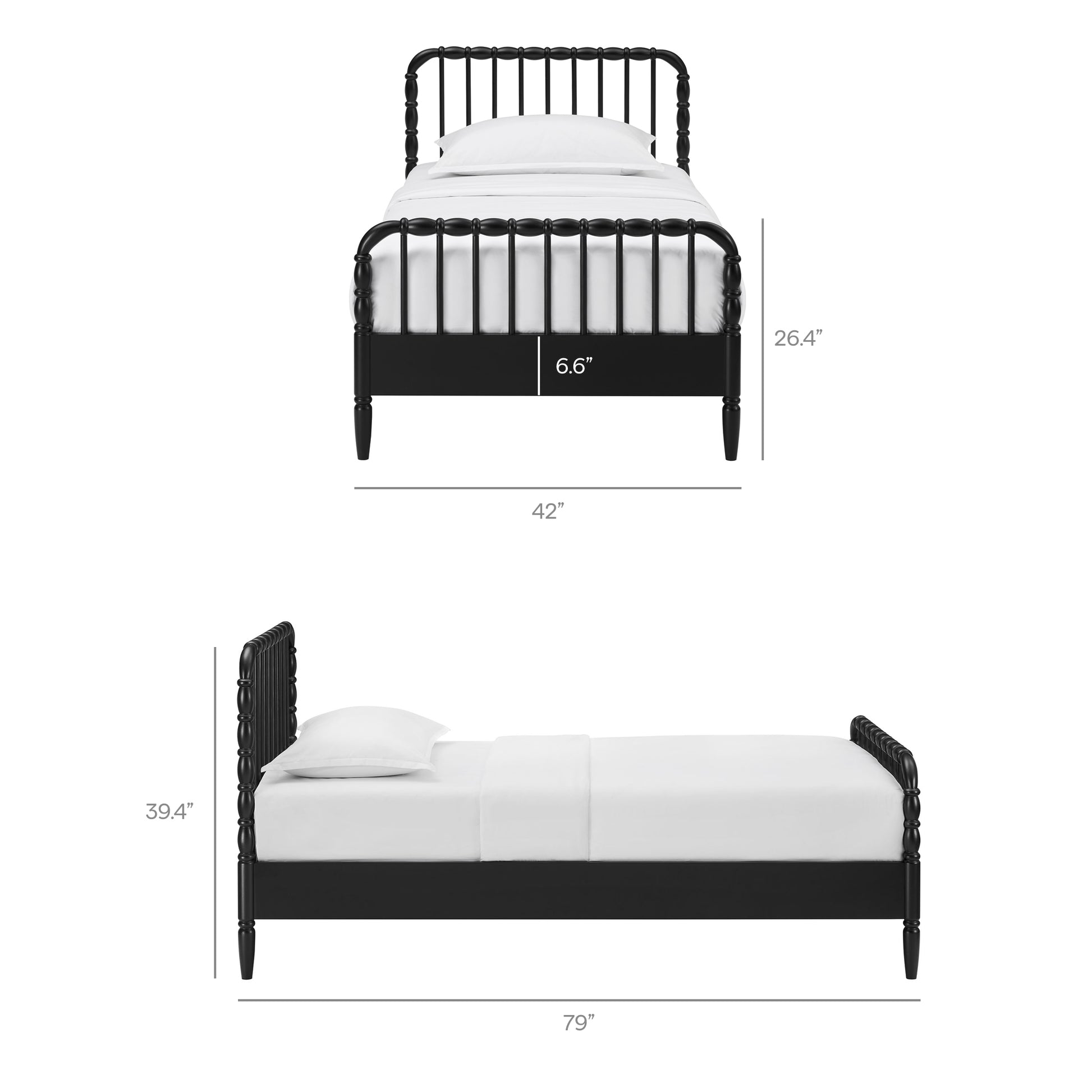 Arlette Twin Size Wood Spindle Bed Frame by Modway