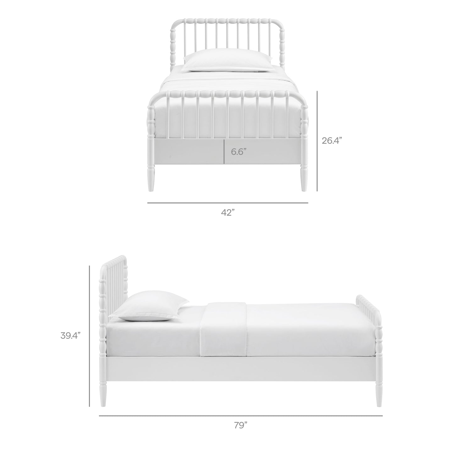 Arlette Twin Size Wood Spindle Bed Frame by Modway