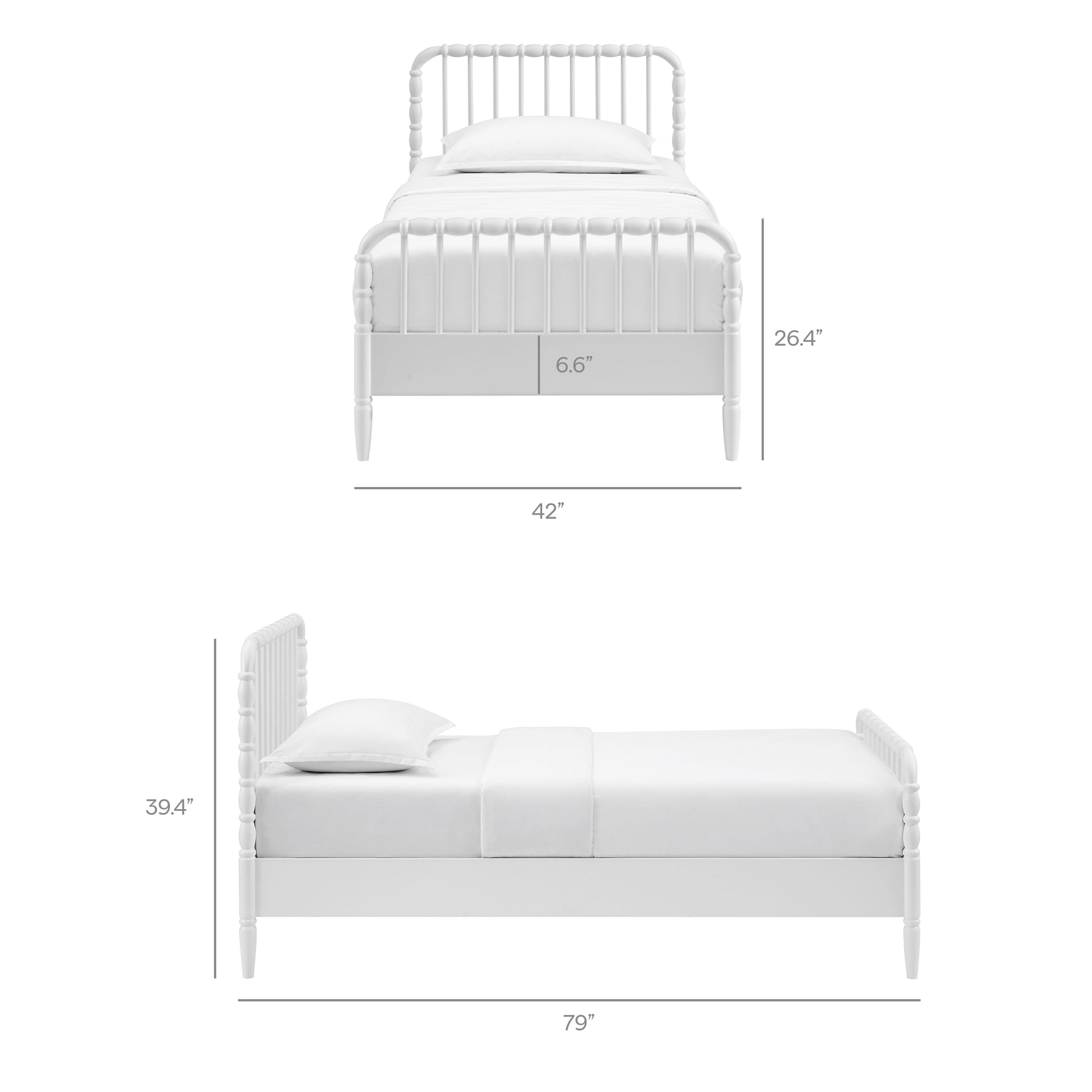 Arlette Twin Size Wood Spindle Bed Frame by Modway