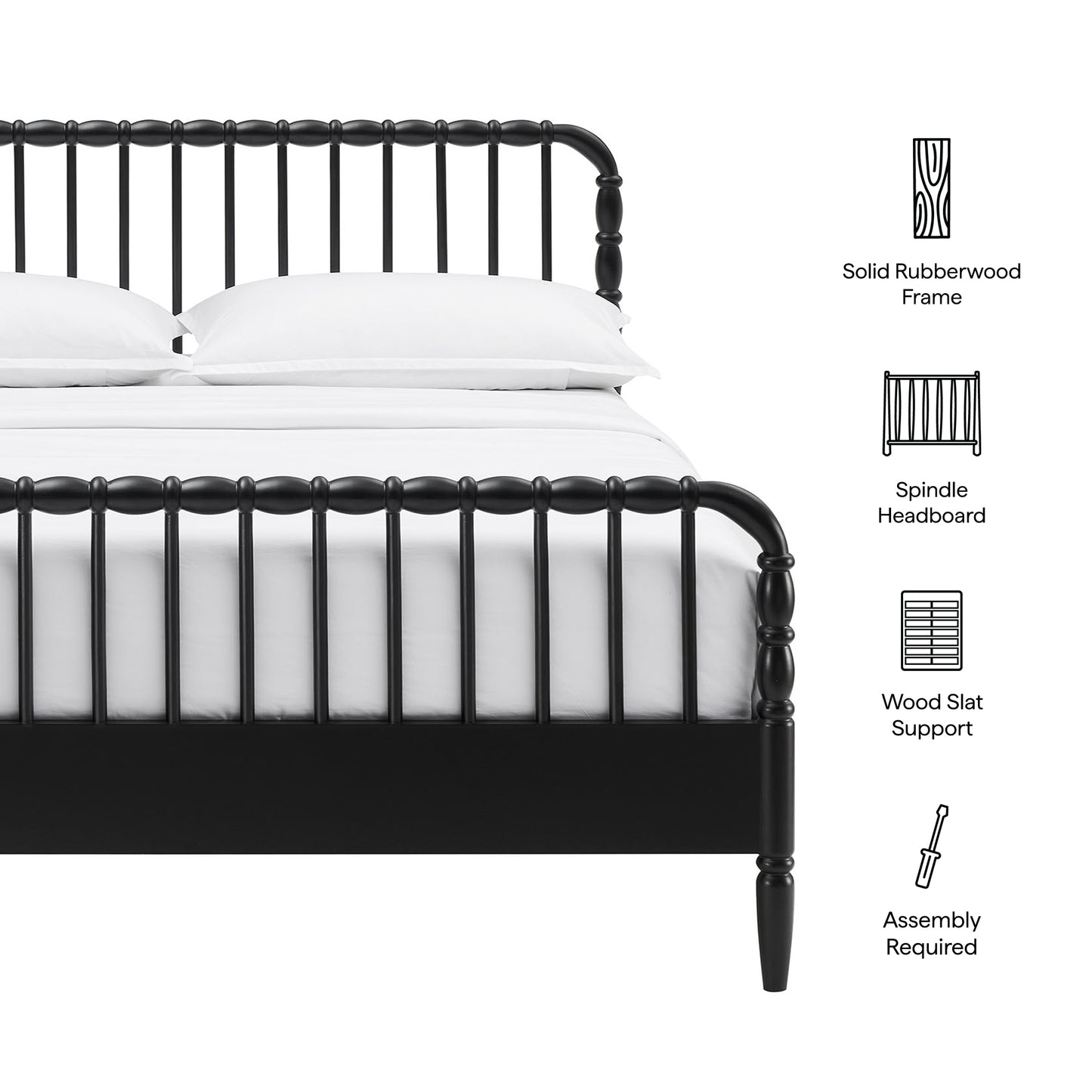 Arlette Full Size Wood Spindle Bed Frame by Modway
