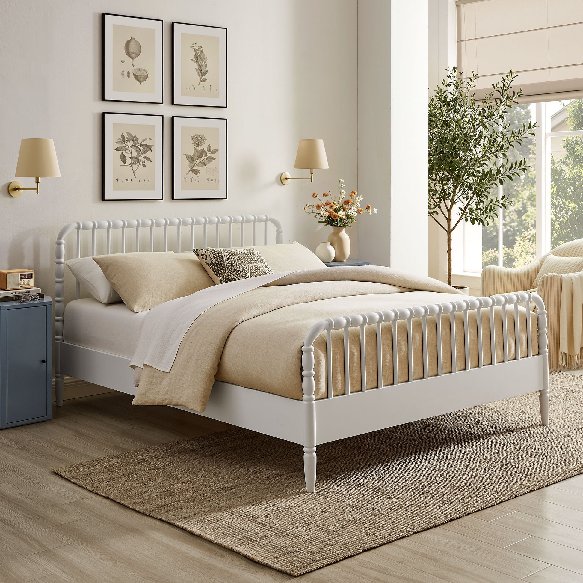 Arlette Full Size Wood Spindle Bed Frame by Modway