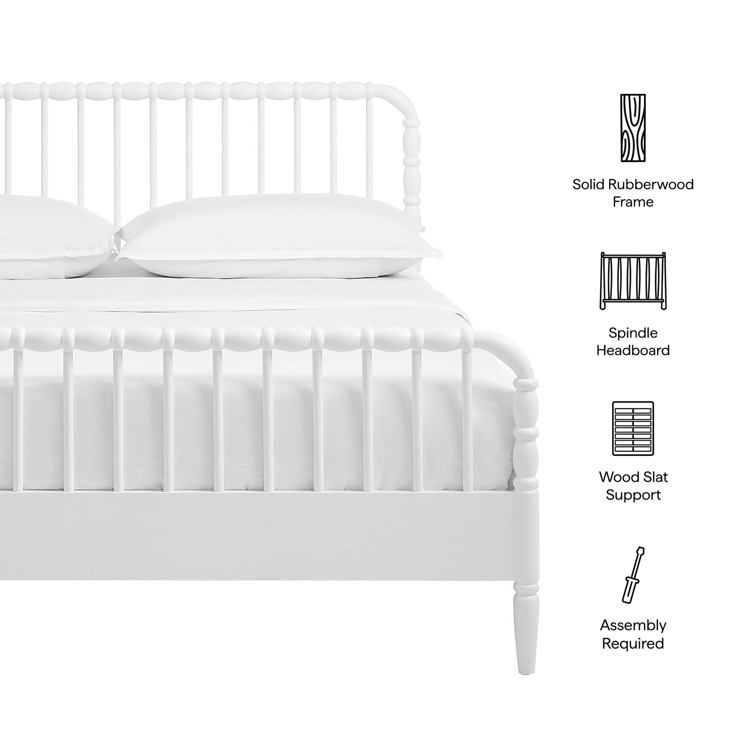 Arlette Full Size Wood Spindle Bed Frame by Modway