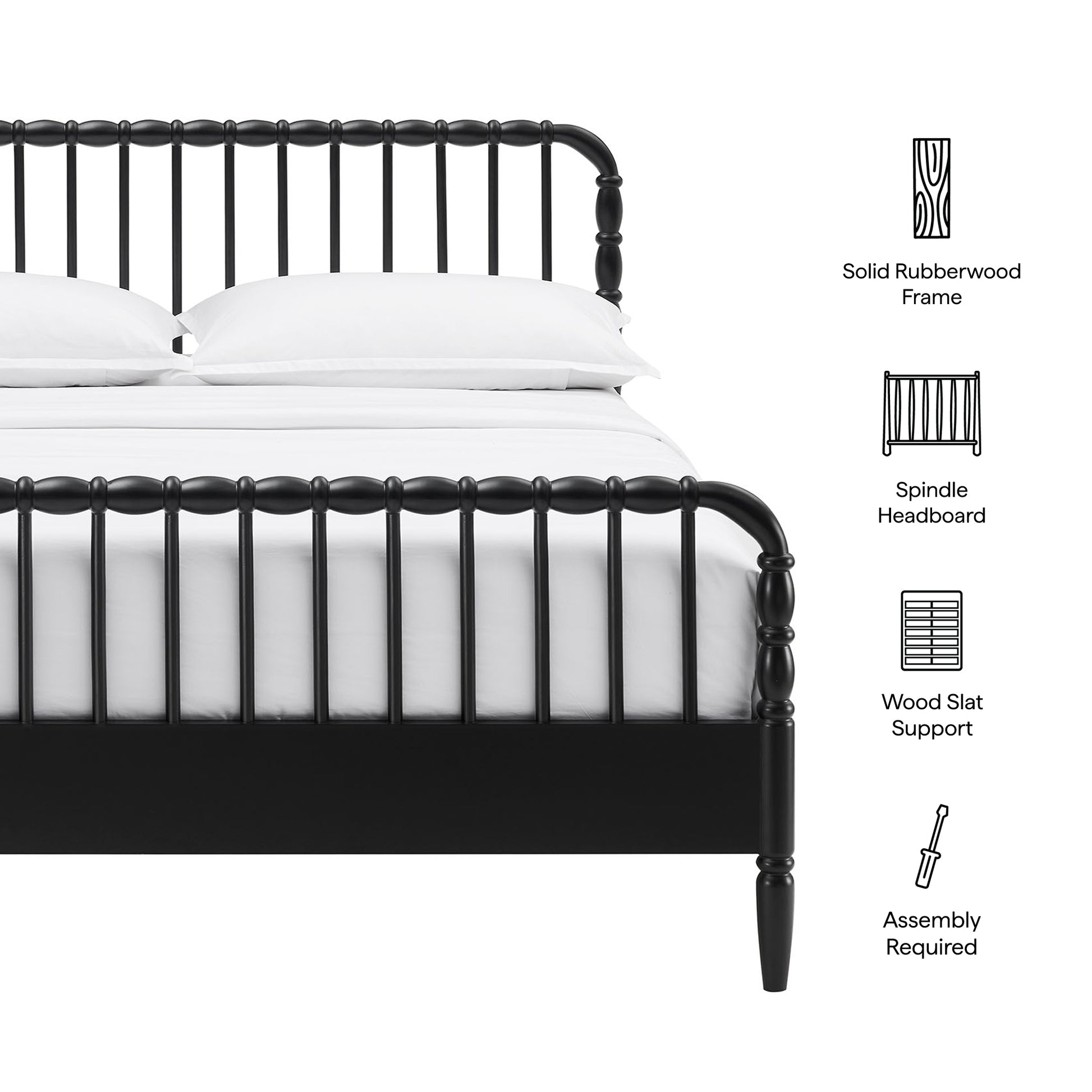 Arlette Queen Size Wood Spindle Bed Frame by Modway