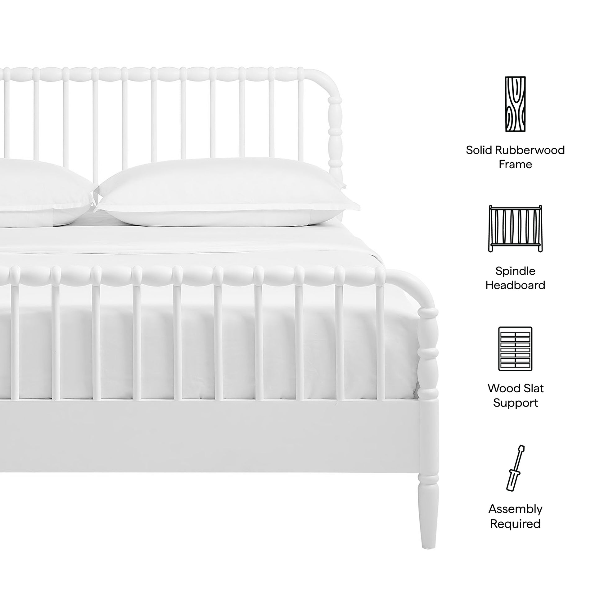 Arlette Queen Size Wood Spindle Bed Frame by Modway