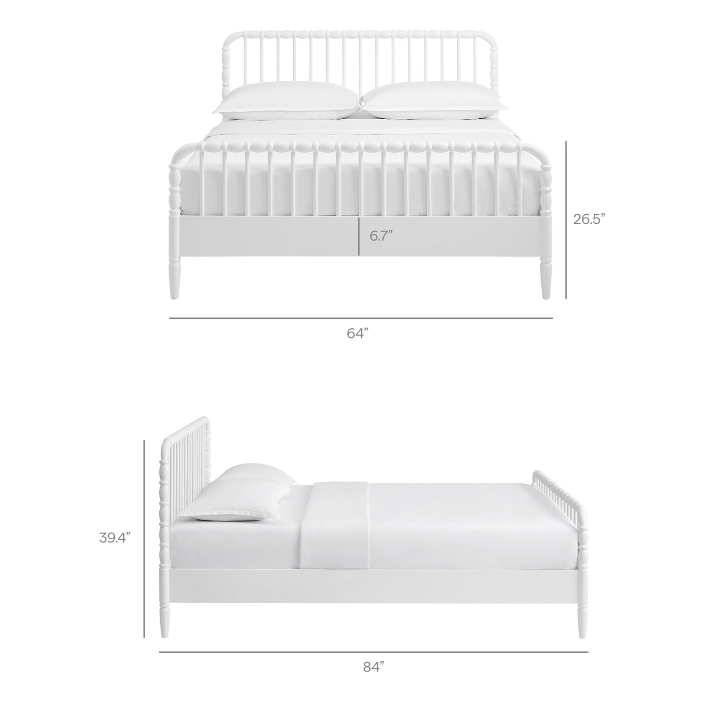 Arlette Queen Size Wood Spindle Bed Frame by Modway