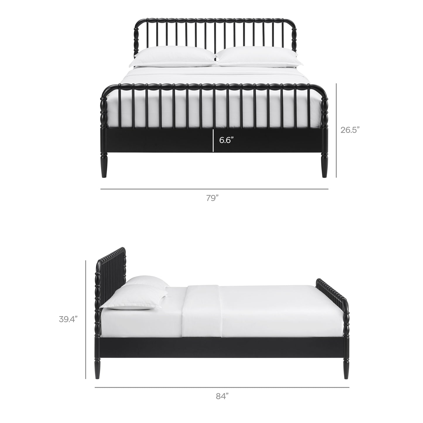 Arlette King Size Wood Spindle Bed Frame by Modway