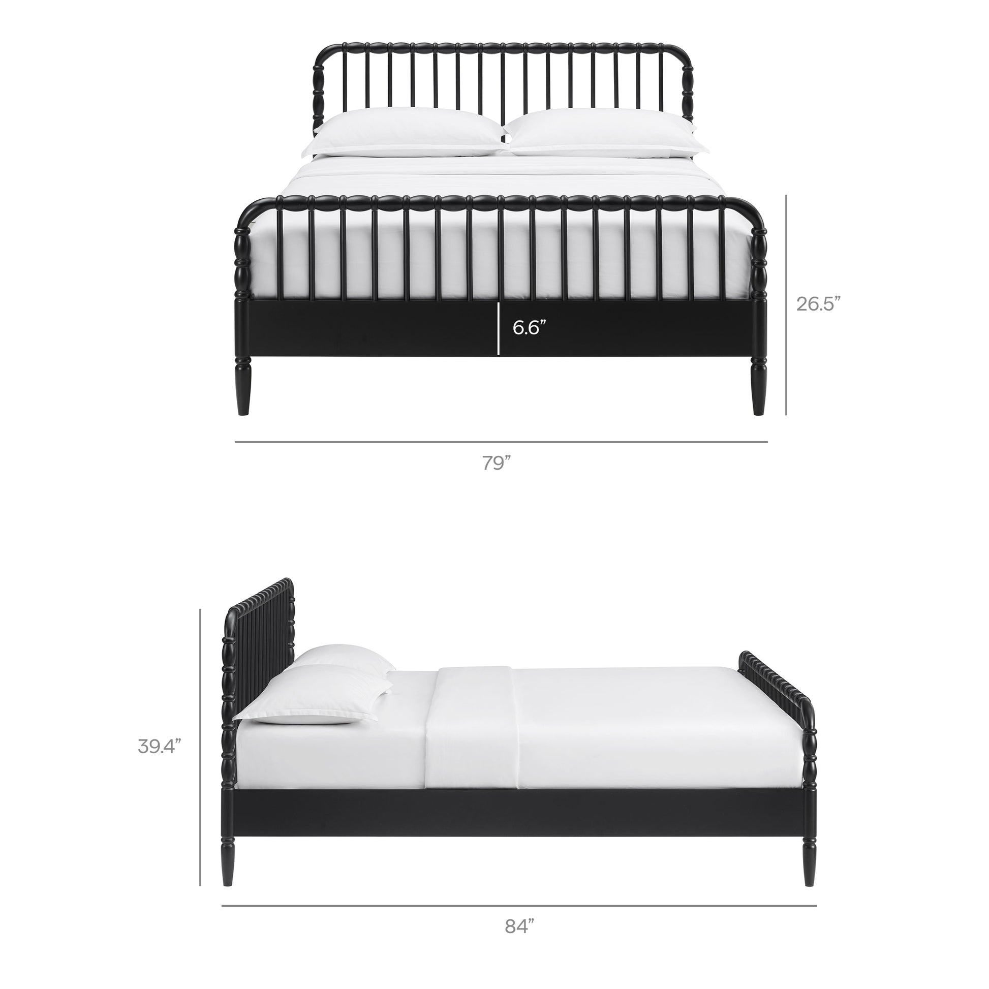 Arlette King Size Wood Spindle Bed Frame by Modway