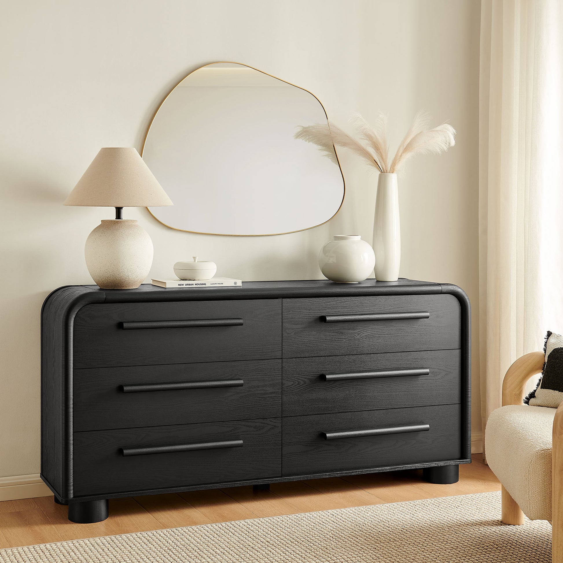 Bellamy Curved 6-Drawer Dresser by Modway