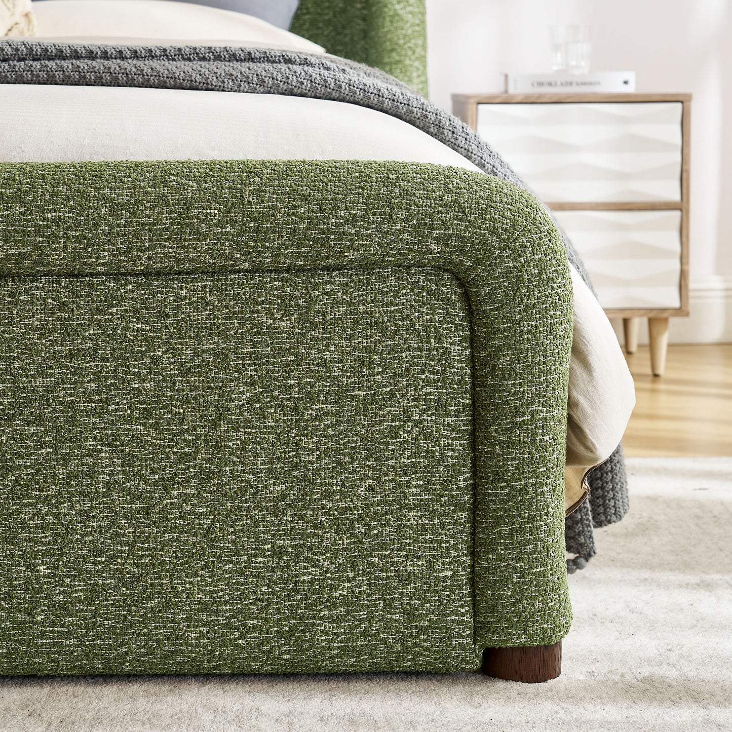 Tasmin King Upholstered Fabric Platform Bed by Modway