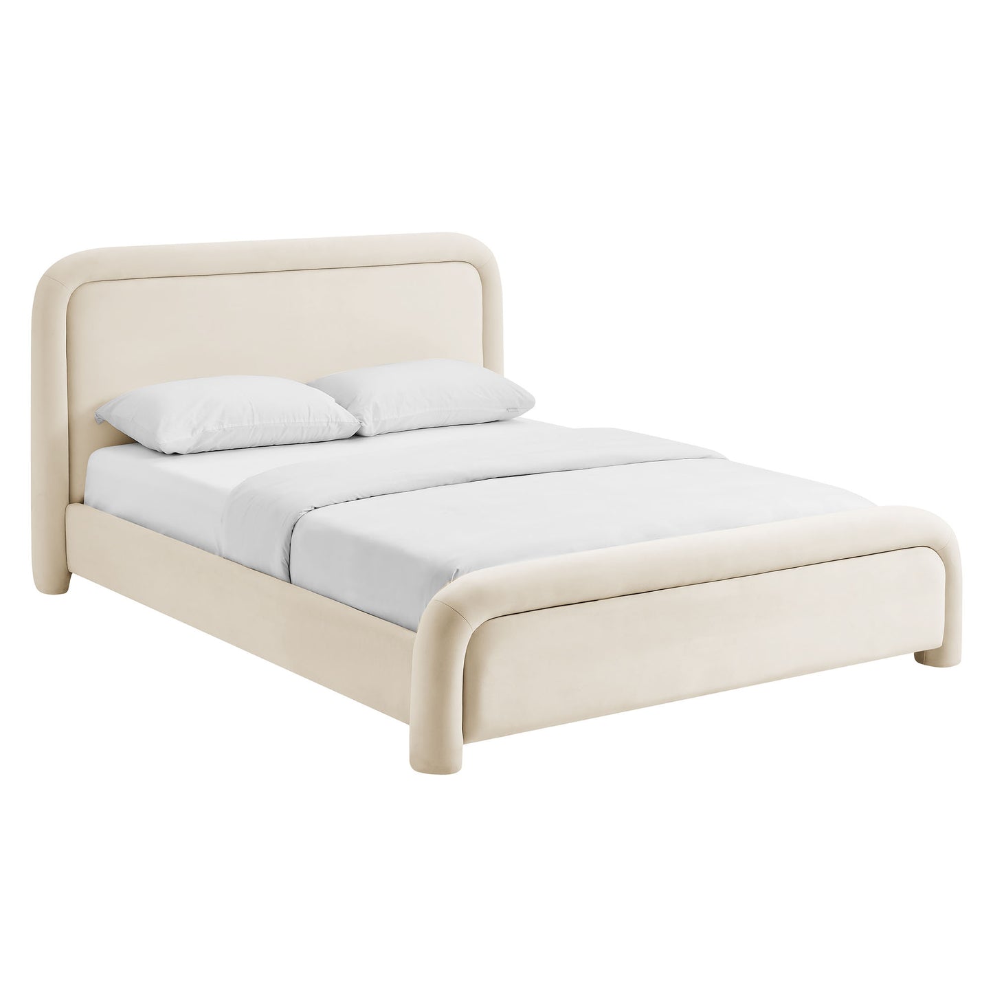 Beck King Performance Velvet Platform Bed by Modway