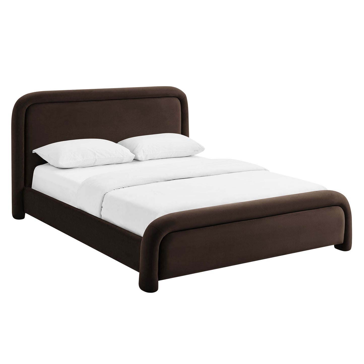 Beck King Performance Velvet Platform Bed by Modway