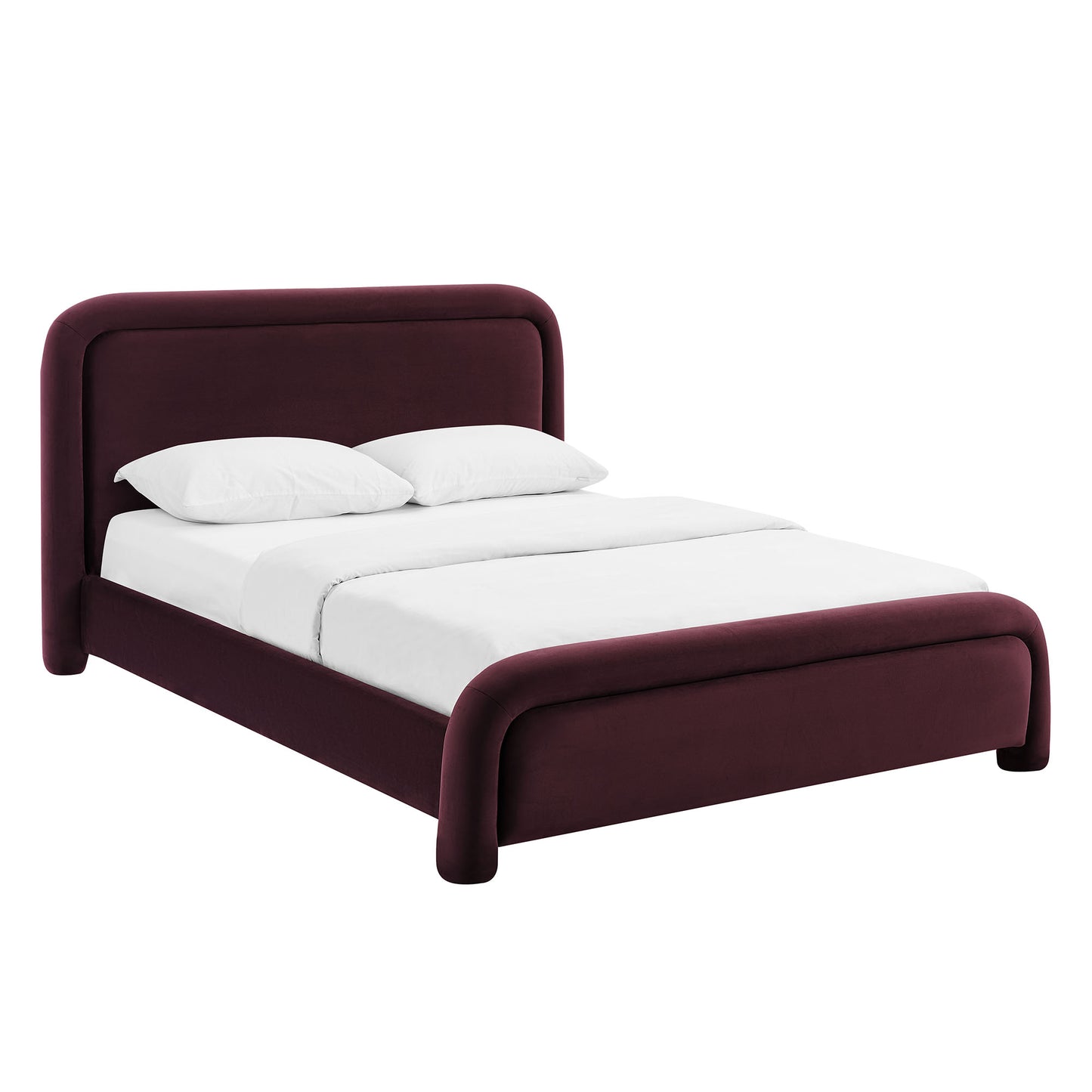 Beck King Performance Velvet Platform Bed by Modway