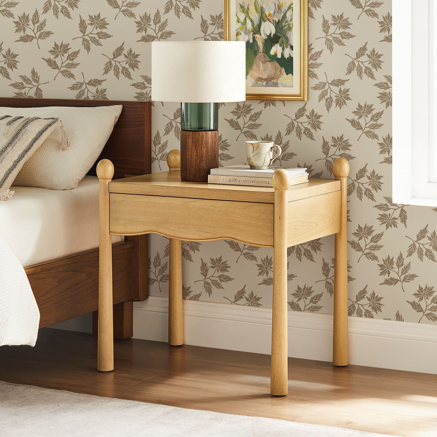 Darcy Wood Nightstand or Side Table by Modway