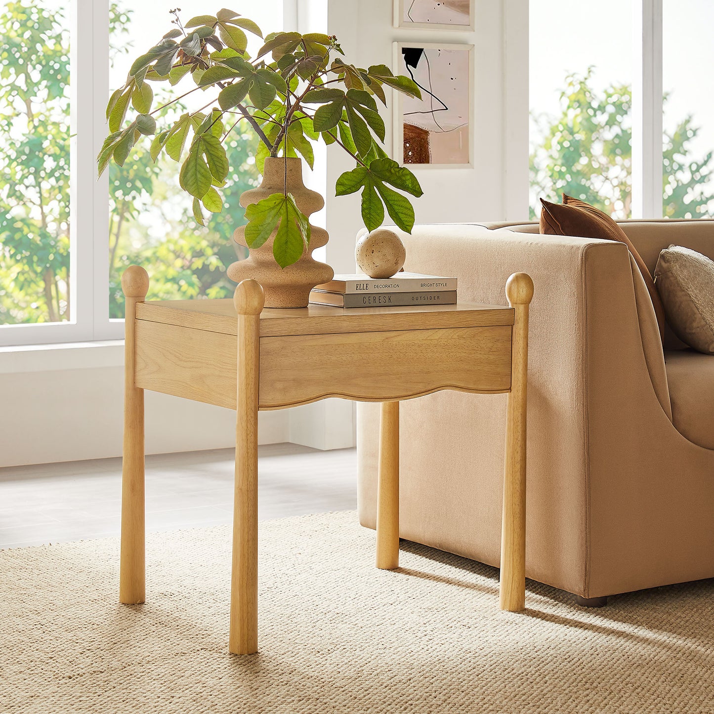 Darcy Wood Nightstand or Side Table by Modway