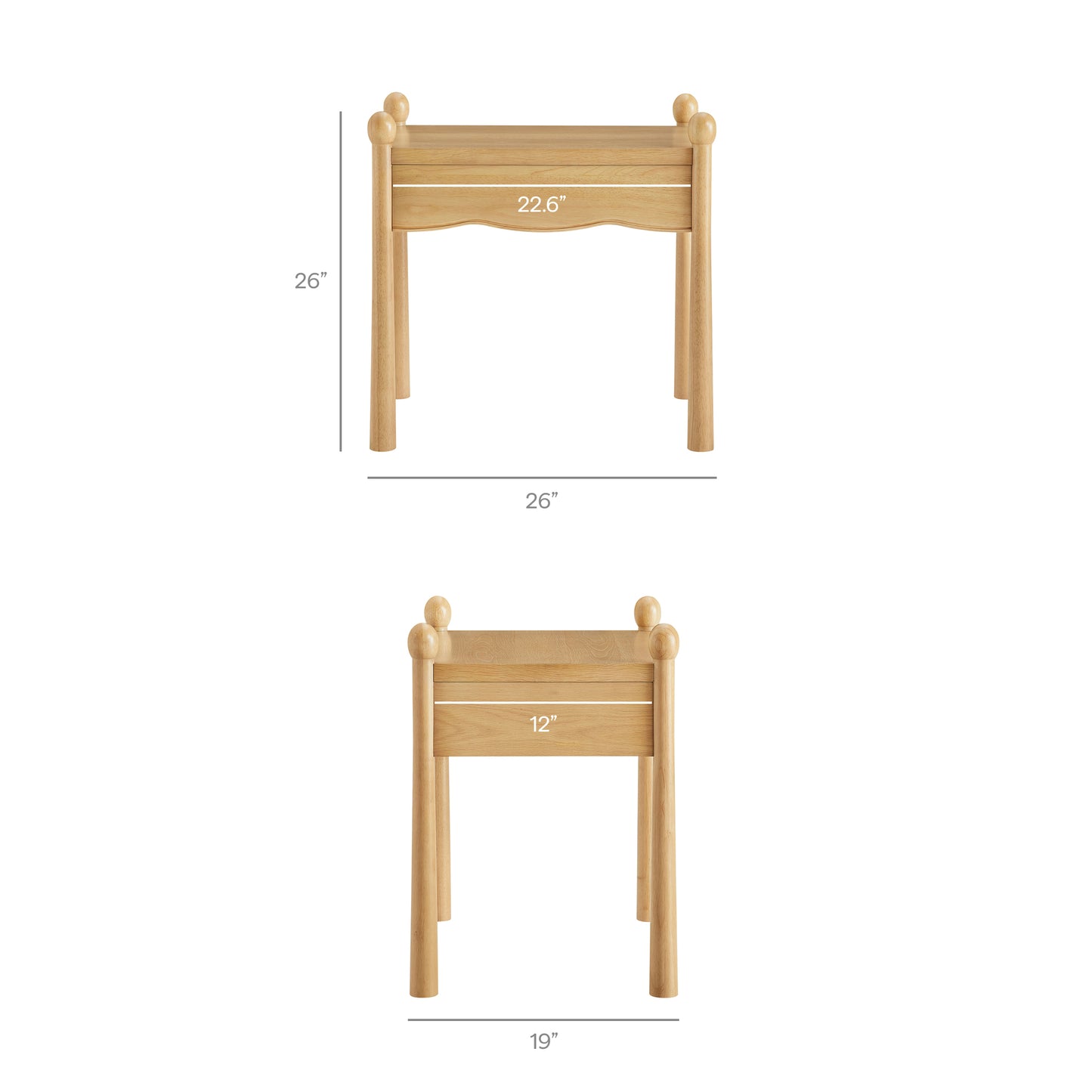 Darcy Wood Nightstand or Side Table by Modway