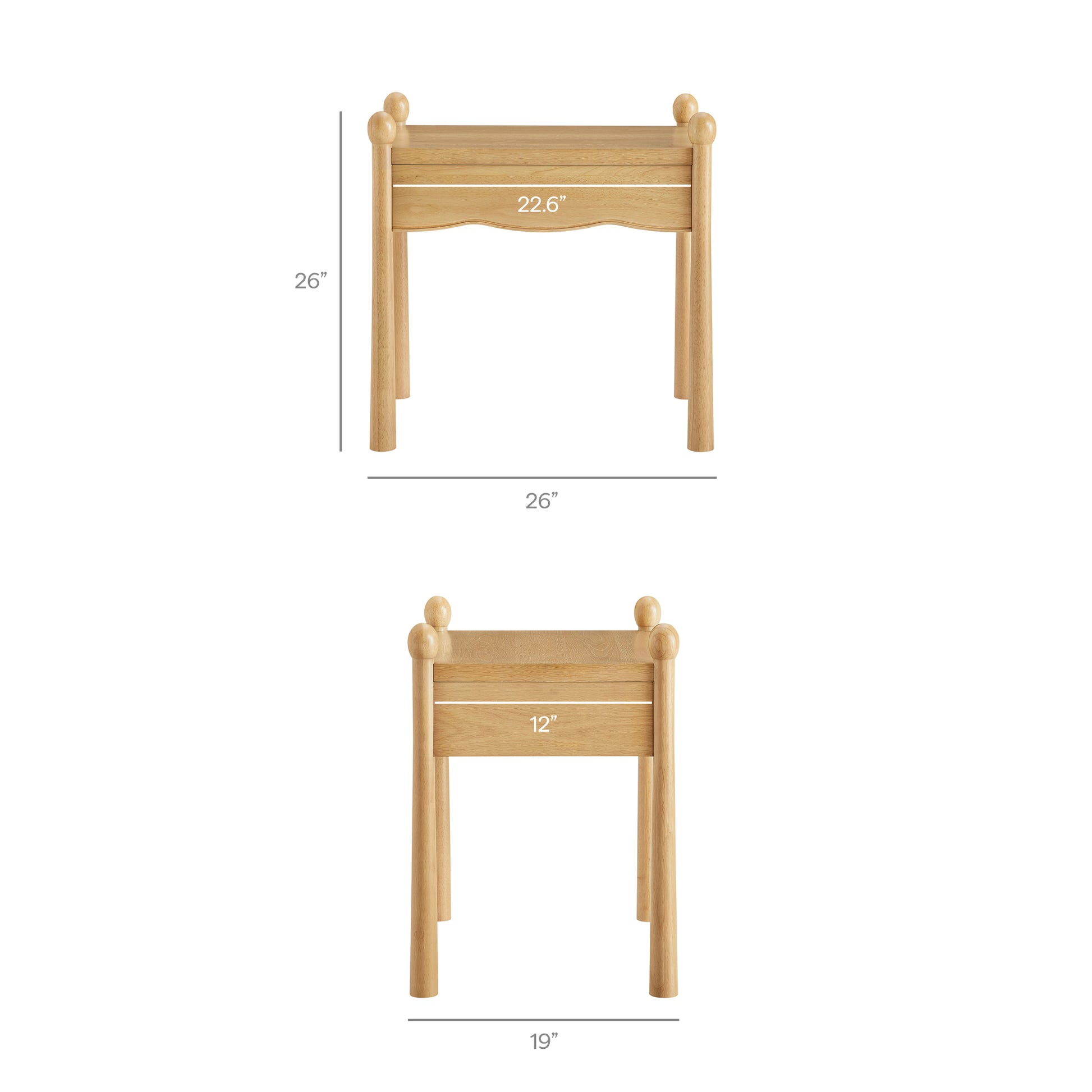 Darcy Wood Nightstand or Side Table by Modway