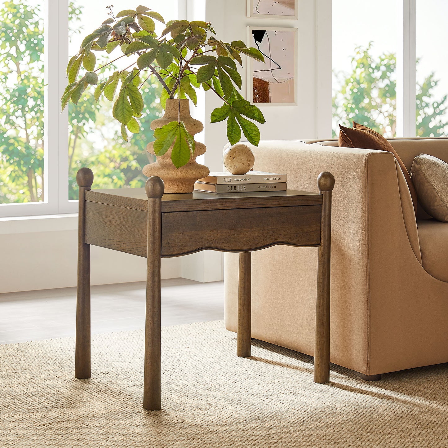 Darcy Wood Nightstand or Side Table by Modway