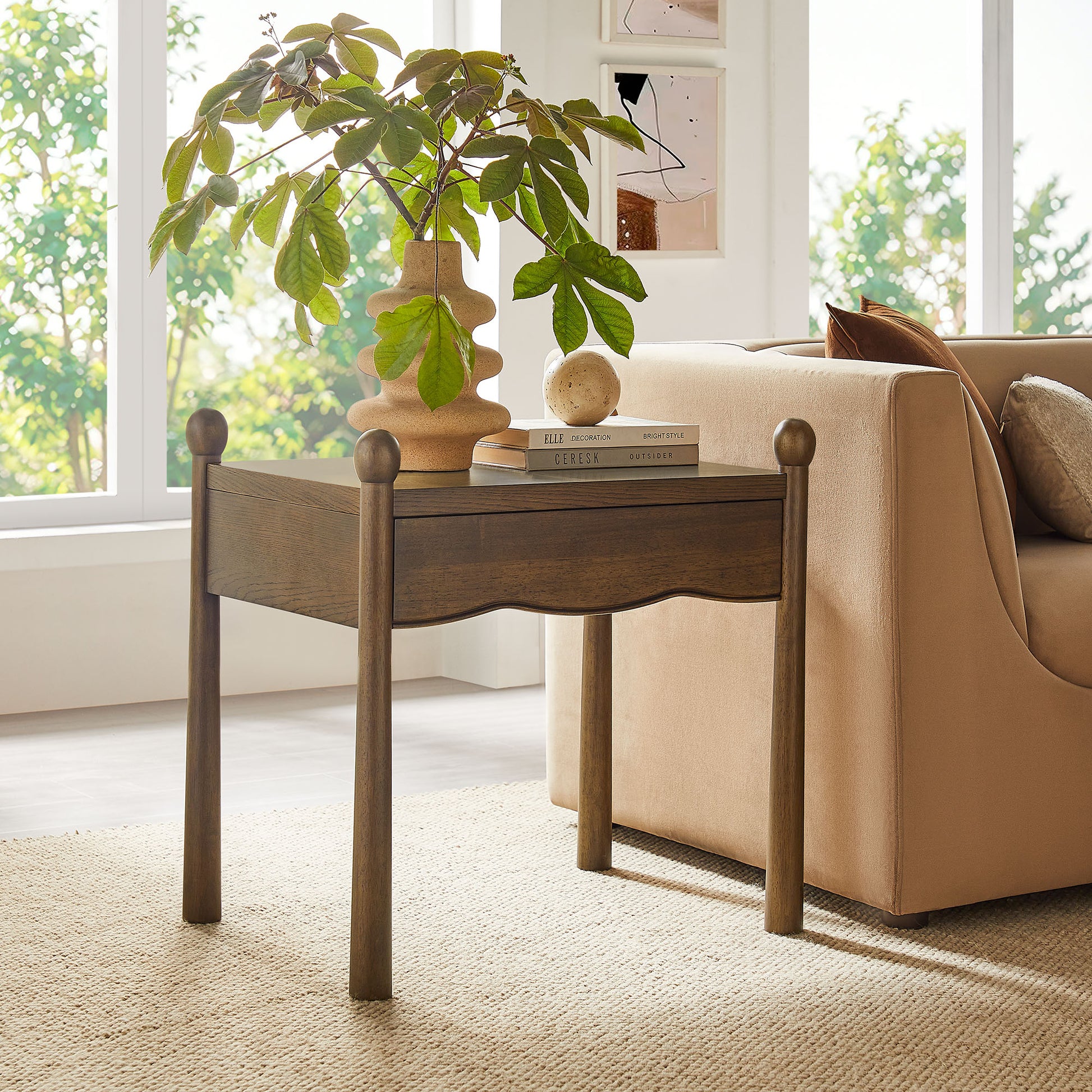 Darcy Wood Nightstand or Side Table by Modway
