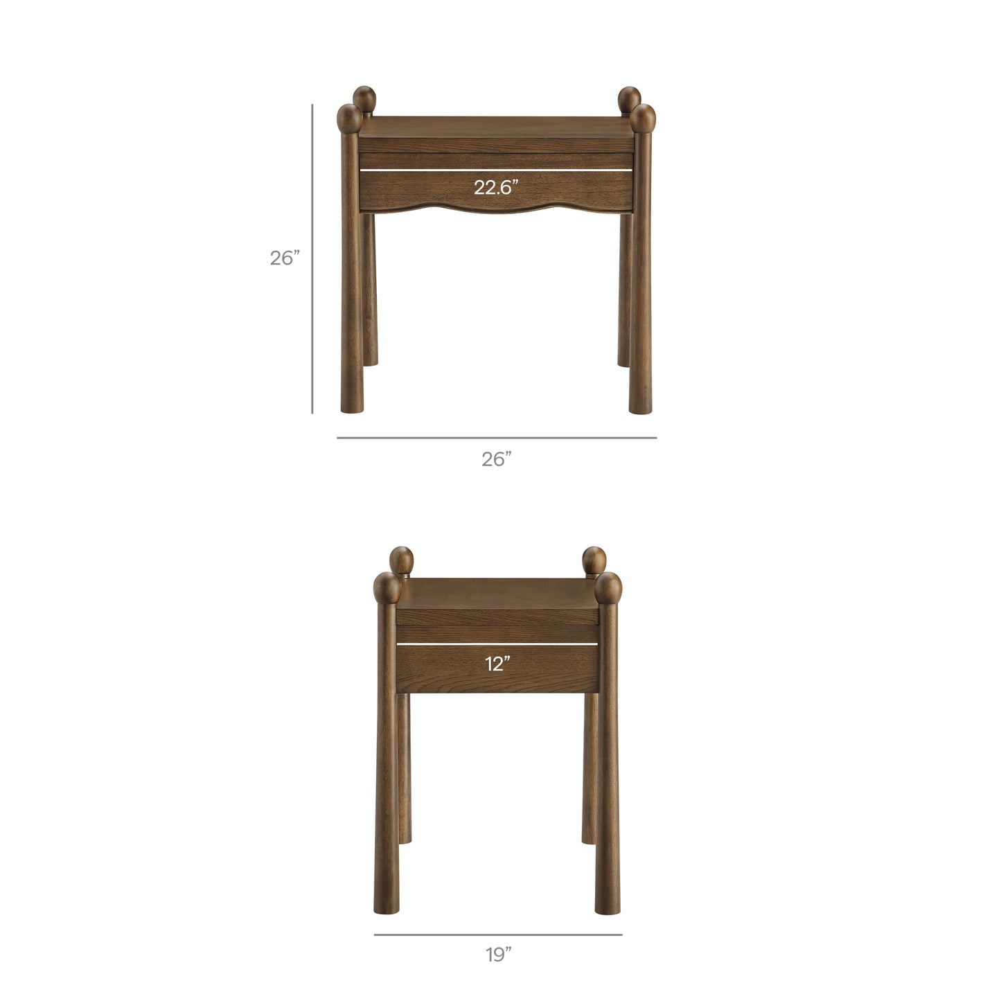 Darcy Wood Nightstand or Side Table by Modway