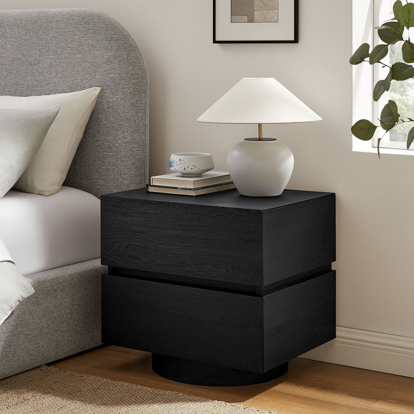 Koval Floating Pedestal 2-Drawer Nightstand by Modway