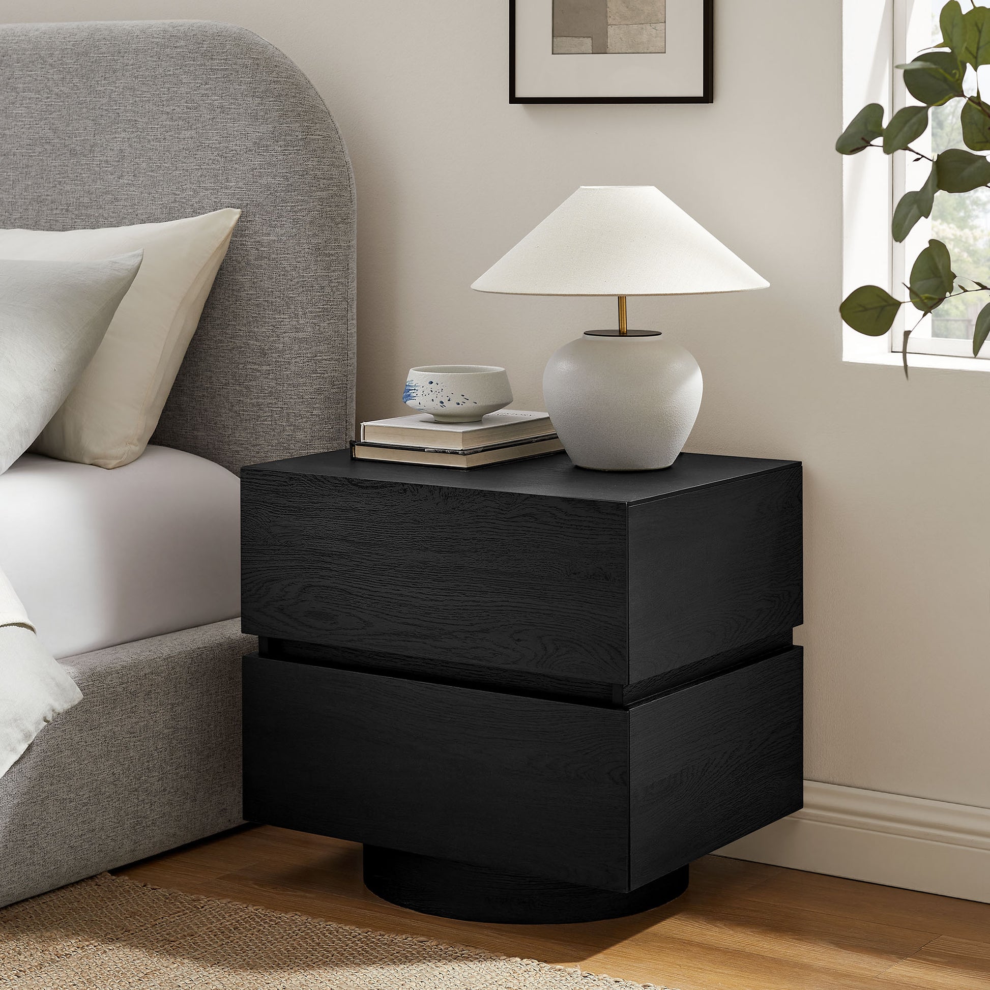 Koval Floating Pedestal 2-Drawer Nightstand by Modway