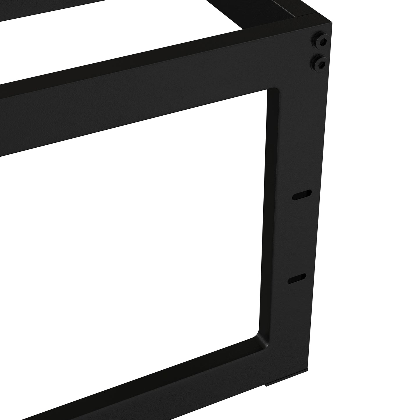 Bentley Universal 14 Inch Metal Platform Bed Frame - No Box Spring Needed w/ Steel Slat Support and Quick Lock Functionality - King Black MP-XU-BD10001-K-BK-GG