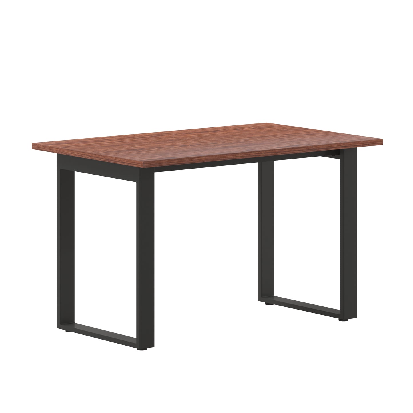 Redmond Commercial 48x30 Conference Table with 1" Thick Double Sided Laminate Table Top with PVC Edging and Heavy Duty U-Frame Steel Base, Walnut Walnut