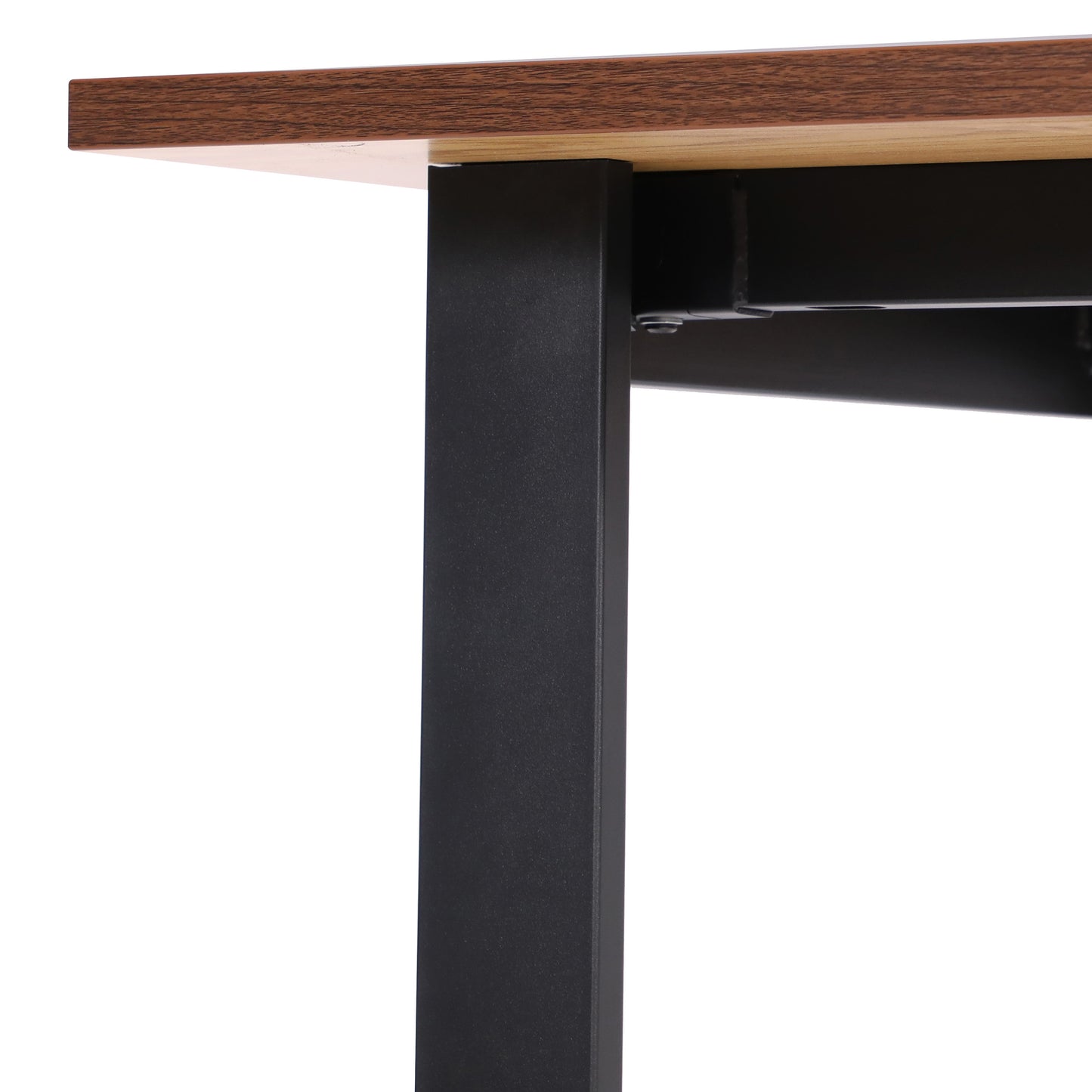 Redmond Commercial 48x30 Conference Table with 1" Thick Double Sided Laminate Table Top with PVC Edging and Heavy Duty U-Frame Steel Base, Walnut Walnut