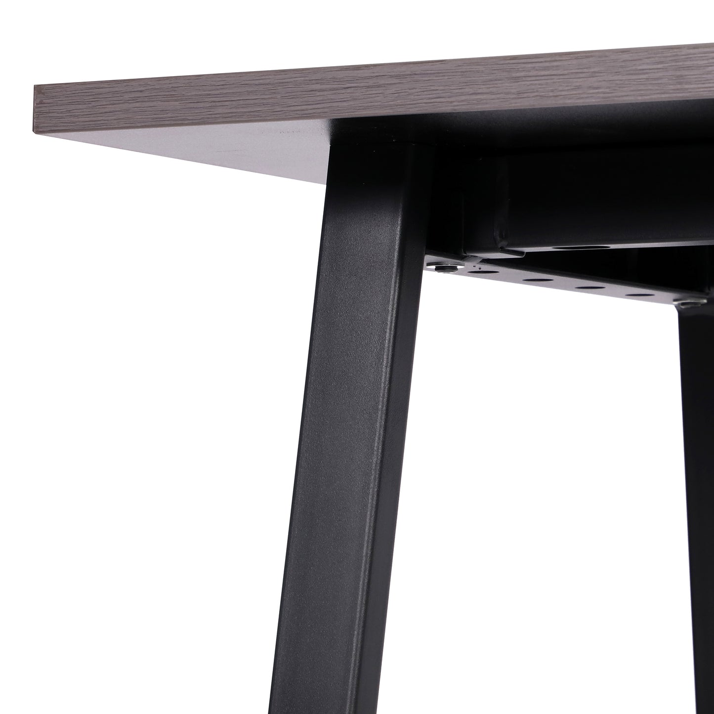 Redmond Commercial 60x24 Conference Table with 1" Thick Double Sided Laminate Table Top with PVC Edging and Heavy Duty A-Frame Steel Base, Gray Oak Gray Oak
