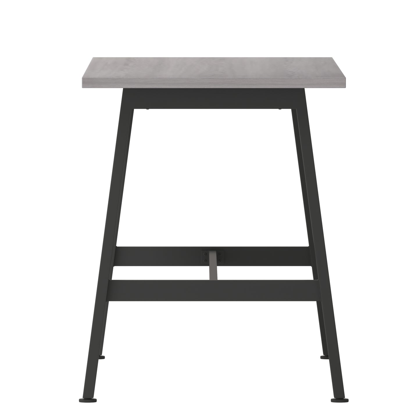 Redmond Commercial 60x24 Conference Table with 1" Thick Double Sided Laminate Table Top with PVC Edging and Heavy Duty A-Frame Steel Base, Gray Oak Gray Oak
