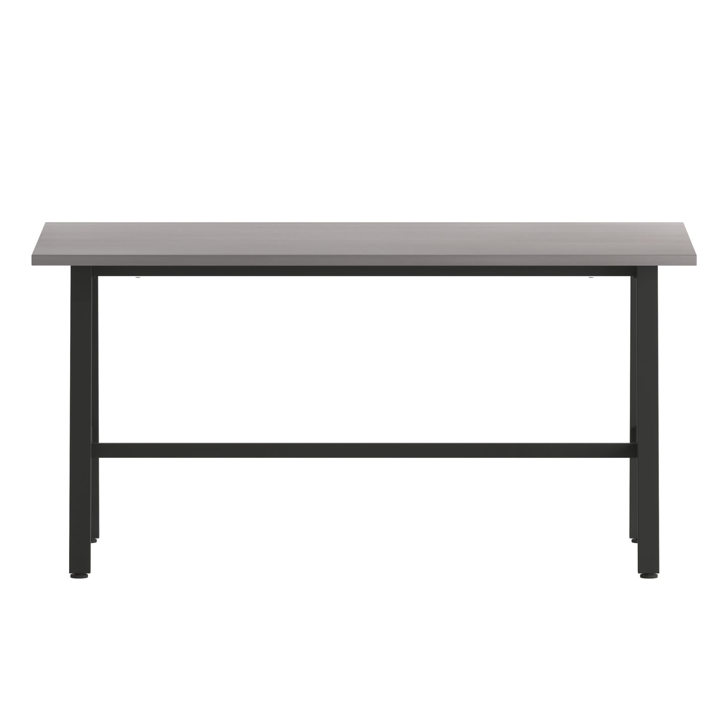 Redmond Commercial 60x30 Conference Table with 1" Thick Double Sided Laminate Table Top with PVC Edging and Heavy Duty A-Frame Steel Base, Gray Oak Gray Oak