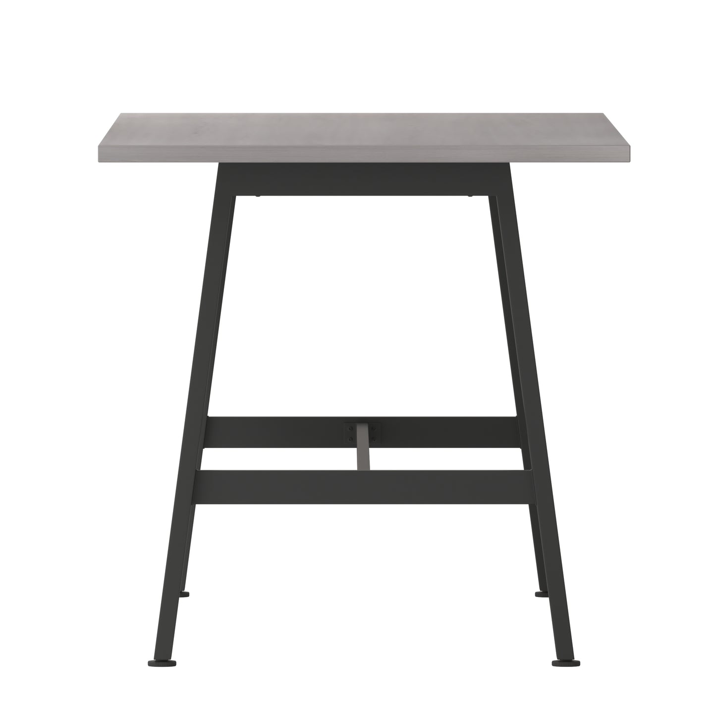 Redmond Commercial 60x30 Conference Table with 1" Thick Double Sided Laminate Table Top with PVC Edging and Heavy Duty A-Frame Steel Base, Gray Oak Gray Oak